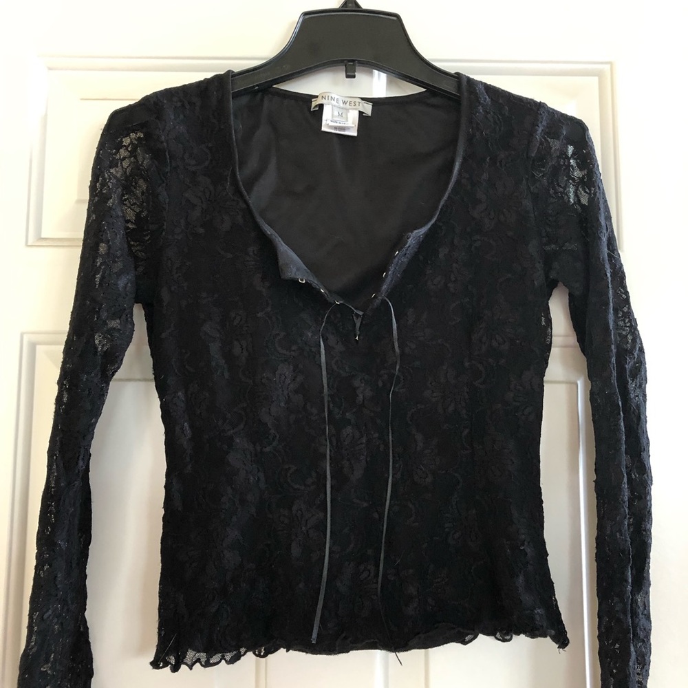 Black lace top